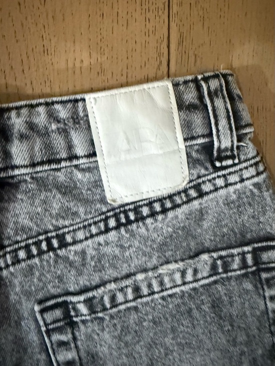 Zara Black Distressed Jean Shorts - Picture 8 of 10